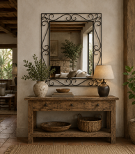 Load image into Gallery viewer, RECTANGULAR WROUGHT IRON MIRROR
