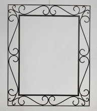 Load image into Gallery viewer, RECTANGULAR WROUGHT IRON MIRROR
